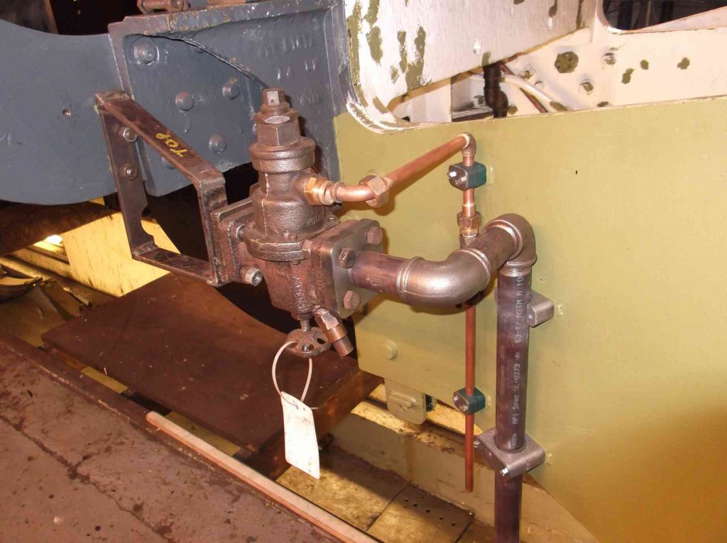 The governor that controls the air pump in its new location