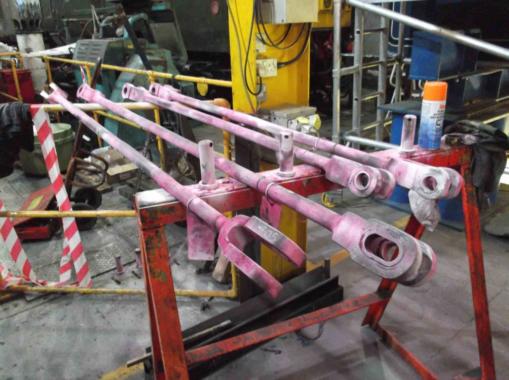 Brake pull rods are examined