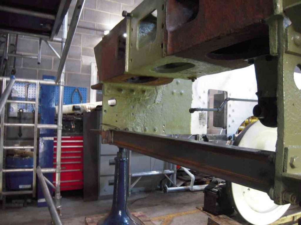 The welding is now complete on the tender frames
