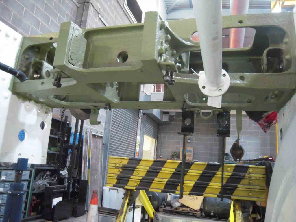 Painting of the tender frames is progressing