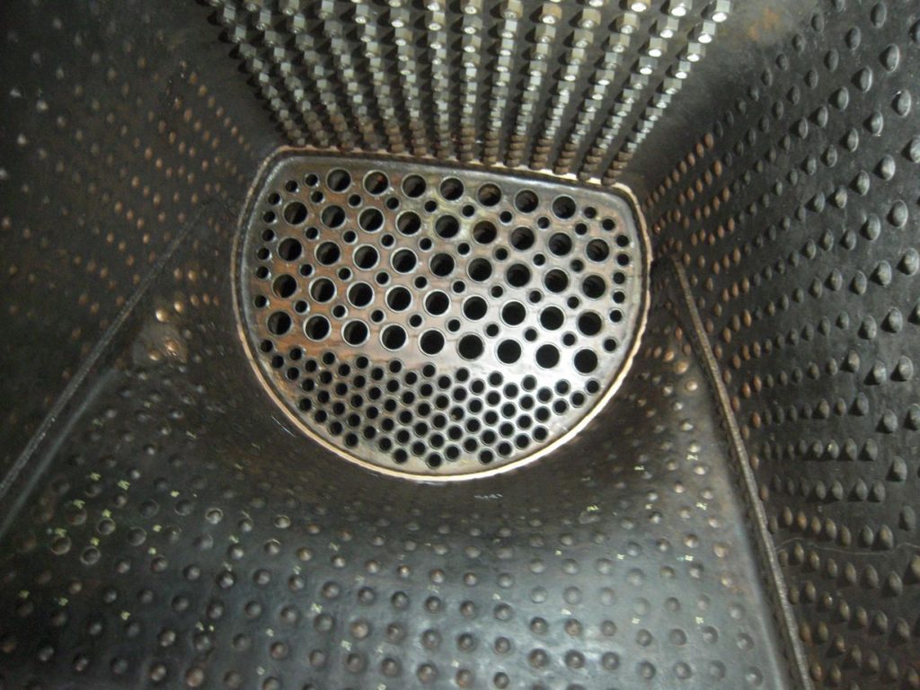 The new copper firebox tubeplate