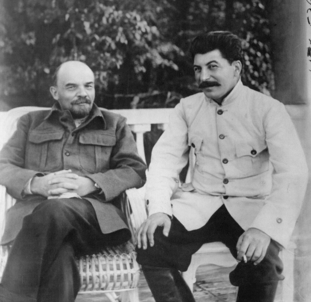 Vladimir Lenin and Joseph Stalin
