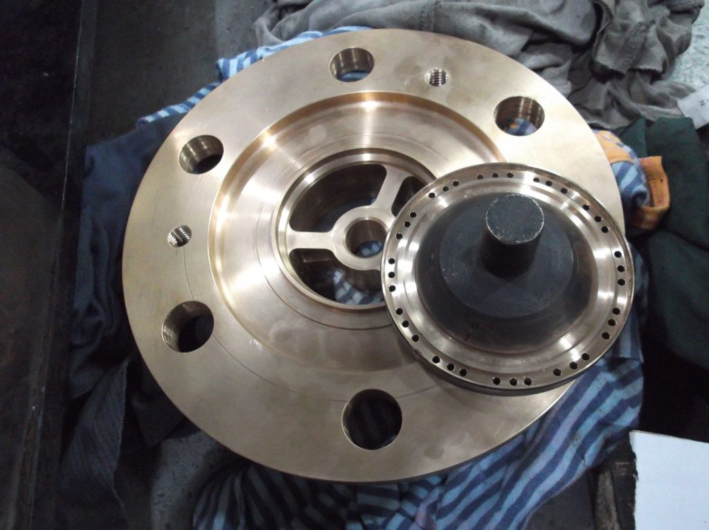 The valve for the inside of the safety valve has been reprofiled