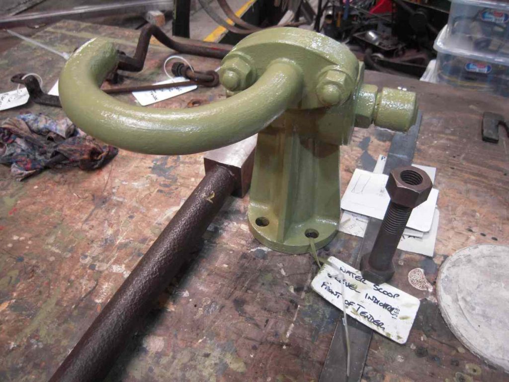 Part of the scoop arrangement that will be refitted to the tender front