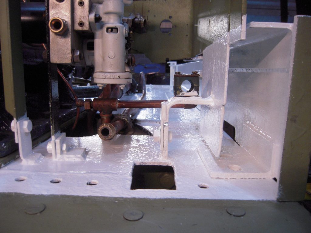 The cab floor has been stripped out