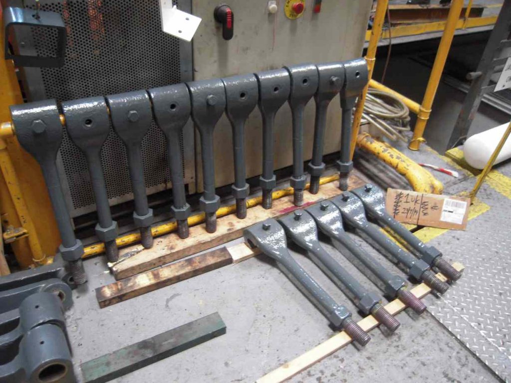 Painted tender spring hanger bolts