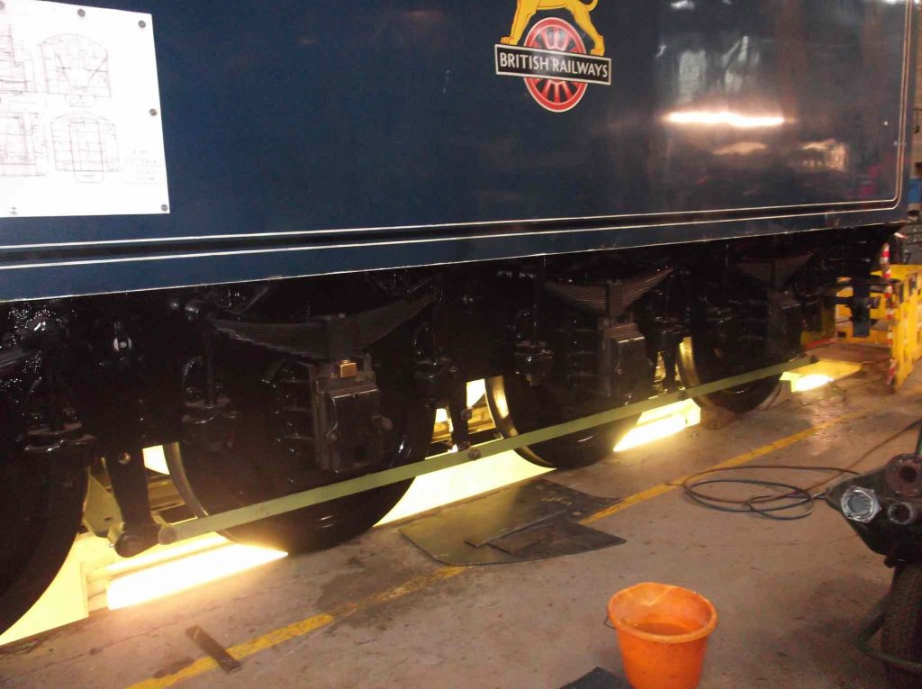 The long tender brake pull are refitted