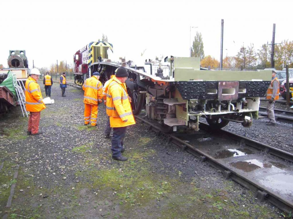 The frames are shunted with great care