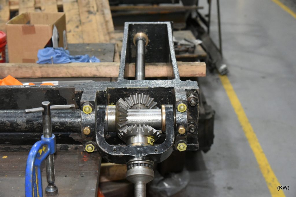 The reassembled cod's mouth gear