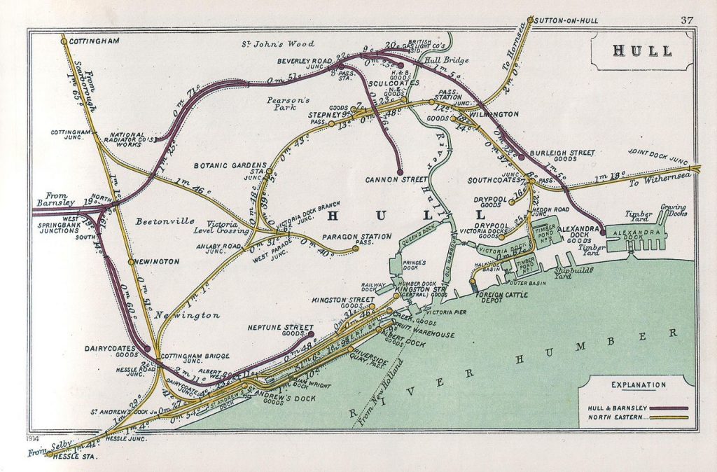A map of the Railway Clearing House