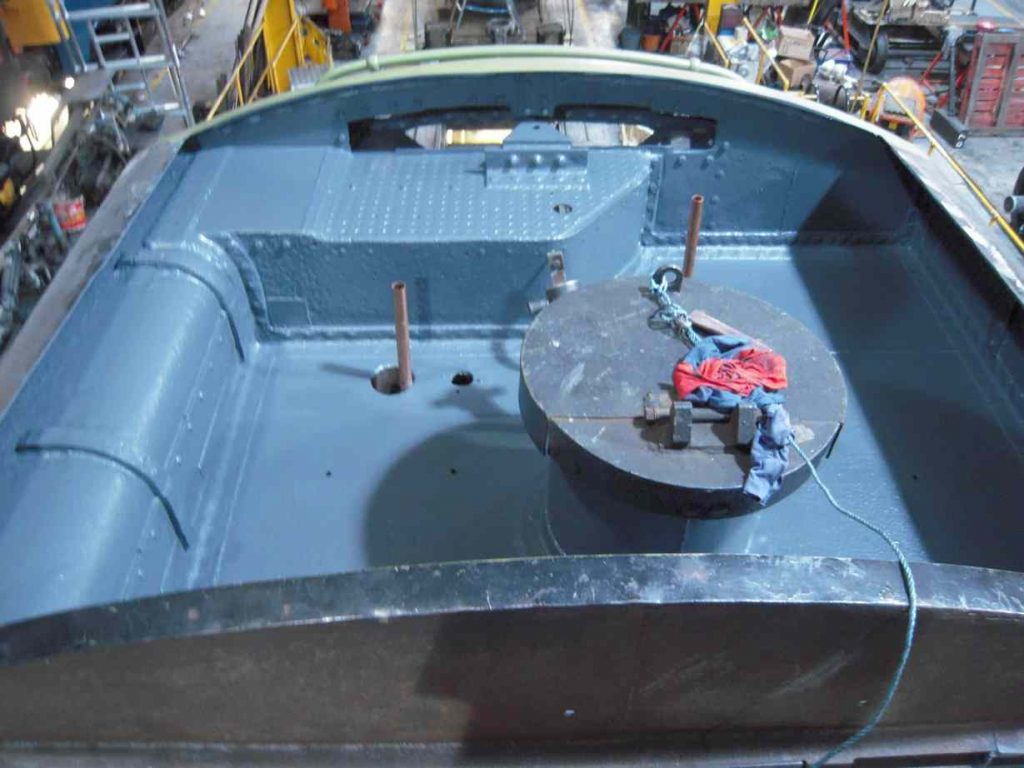 The tender filler space is being painted