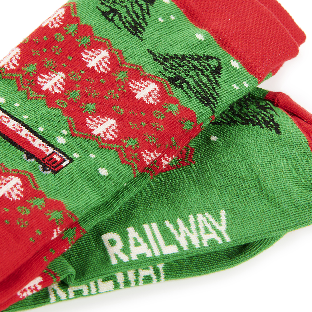 RED AND GREEN CHRISTMAS SOCKS