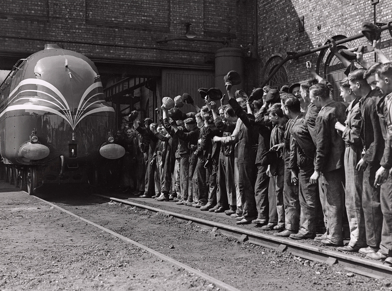 'The London Midland & Scottish Railway locomotive 'Coronation'.