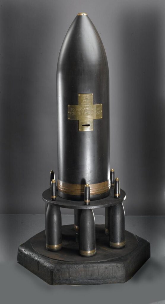 First World War Howitzer shell collecting box.
